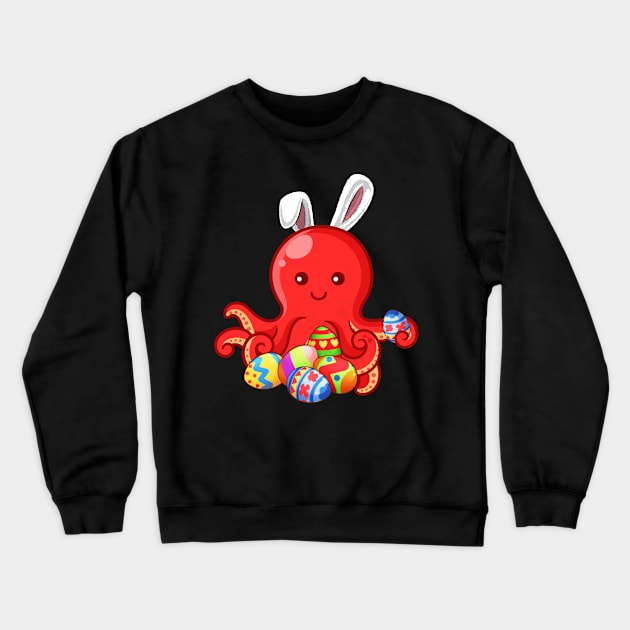 Octopus Dab Dabbing Dressed Bunny Egg Hunting Easter T-Shirt tee Crewneck Sweatshirt by danielsho90